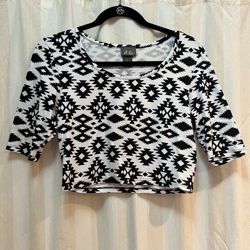 Patterned Crop Top